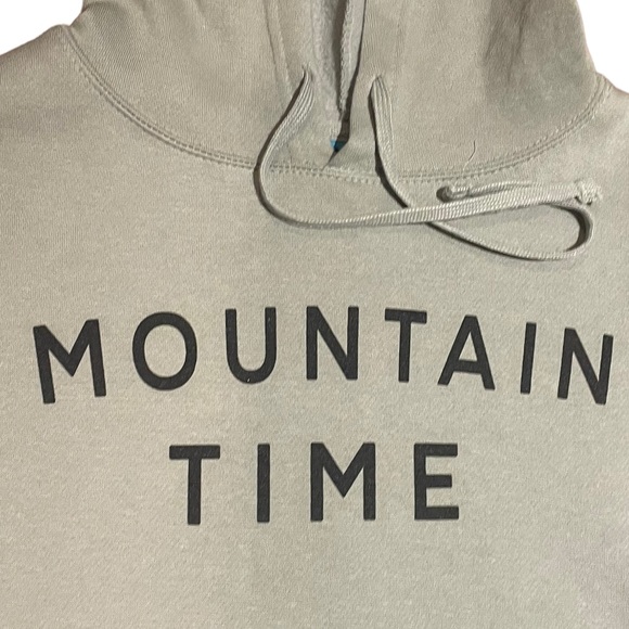 Coastal Culture army green longsleeve crop raw hem hooded sweatshirt extra large - Picture 6 of 11